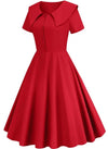 50er Jahre Kleid Rot