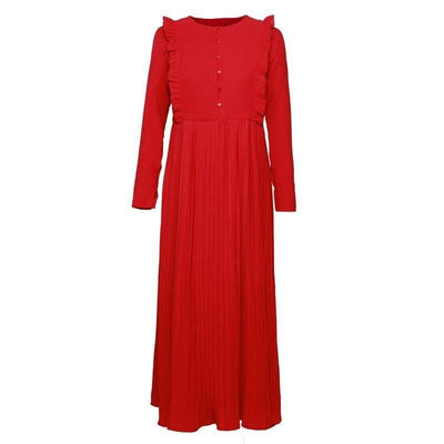50er Jahre Kleid Herbst Rot