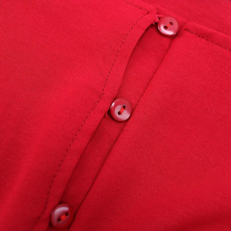 50er Jahre Kleid Herbst Rot