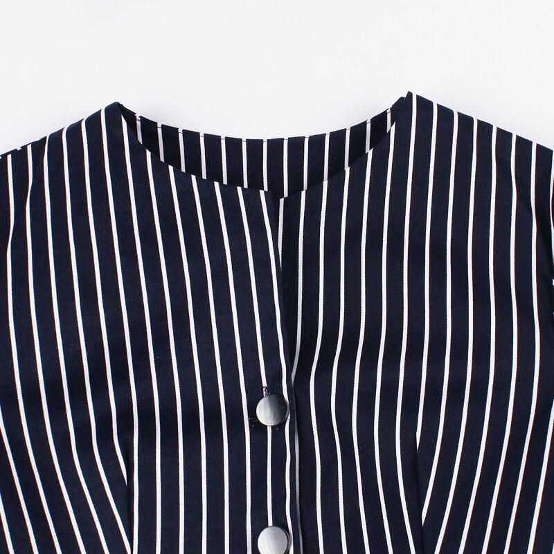 Vintage Marineblaues 50er-Jahre-Kleid