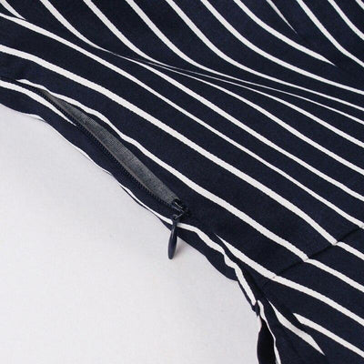 Vintage Marineblaues 50er-Jahre-Kleid