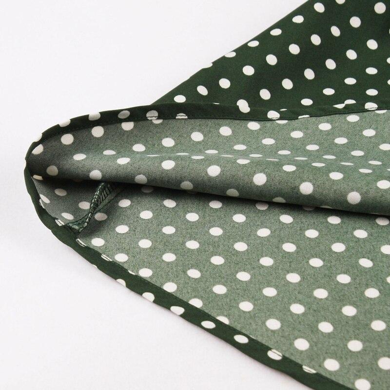 50er Jahre Vintage Grünes Polka Dot Kleid