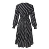 60er-Jahre-Polka-Dot-elastisches Kleid