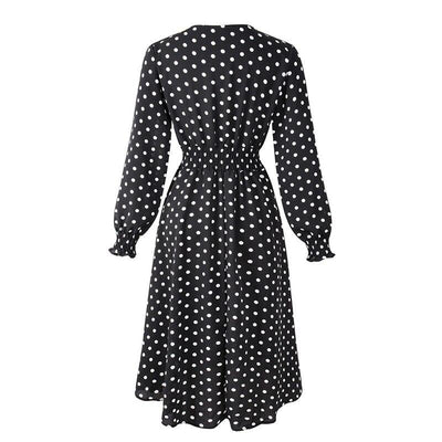 60er-Jahre-Polka-Dot-elastisches Kleid