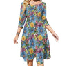 Cooles Hippie-70er-Jahre-Kleid