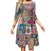 Flower Power 70er Hippie-Kleid