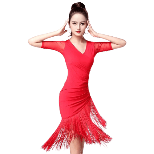 Rotes Charleston-Kleid