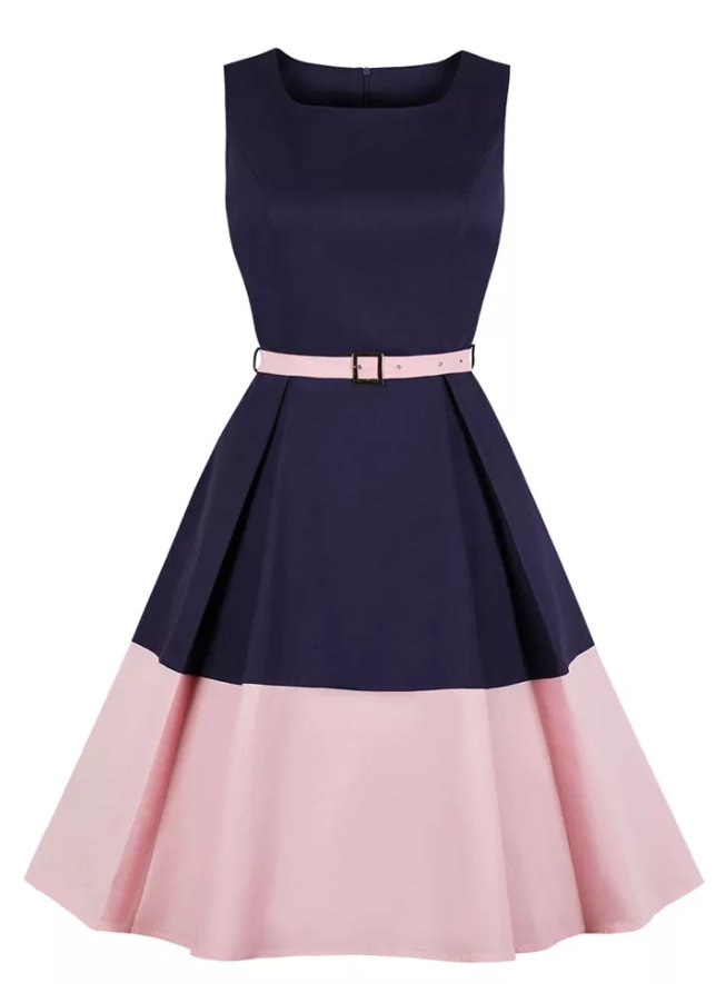 Pinafore 60er Jahre Kleid Rosa