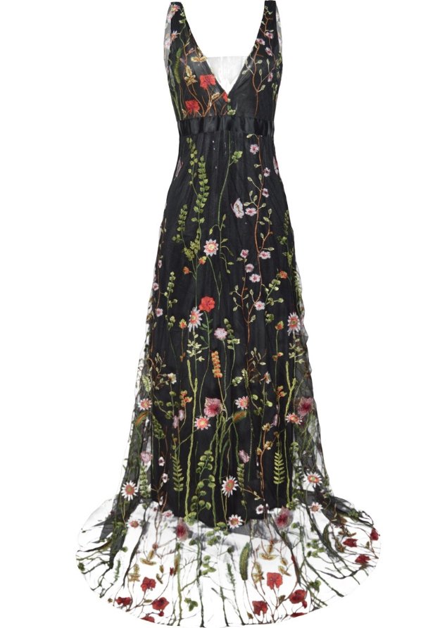 Schickes Kleid im Stil der 60er und 70er Jahre