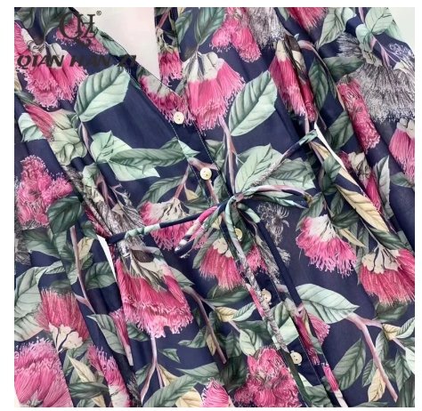 40er-Jahre-Minikleid mit Blumenmuster