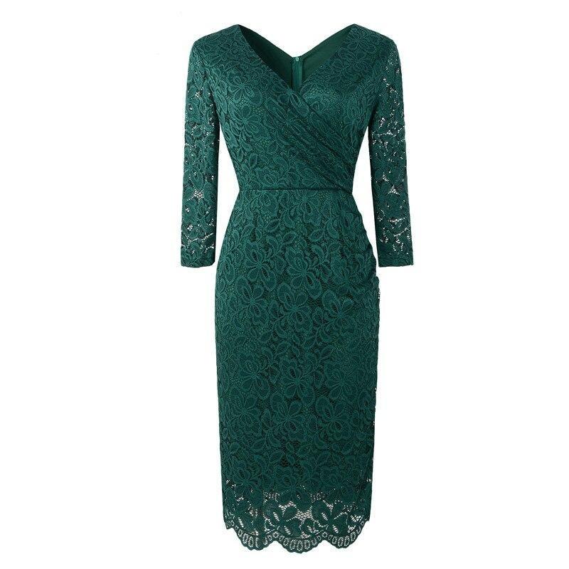 Vintage 50er Jahre Bleistiftkleid Grün