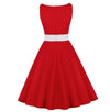 Rotes 50er-Jahre-Festkleid