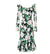 Grünes florales Vintage-Zeremonienkleid