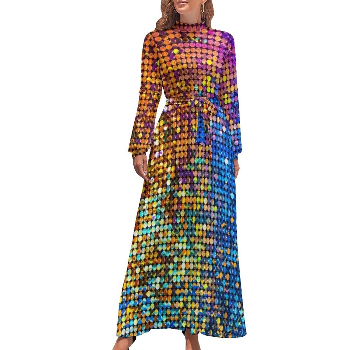 70er Jahre Pailletten-Partykleid