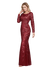 Schickes Abendkleid - Burgunder Gatsby