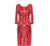 Rotes Abendkleid im Gatsby-Stil
