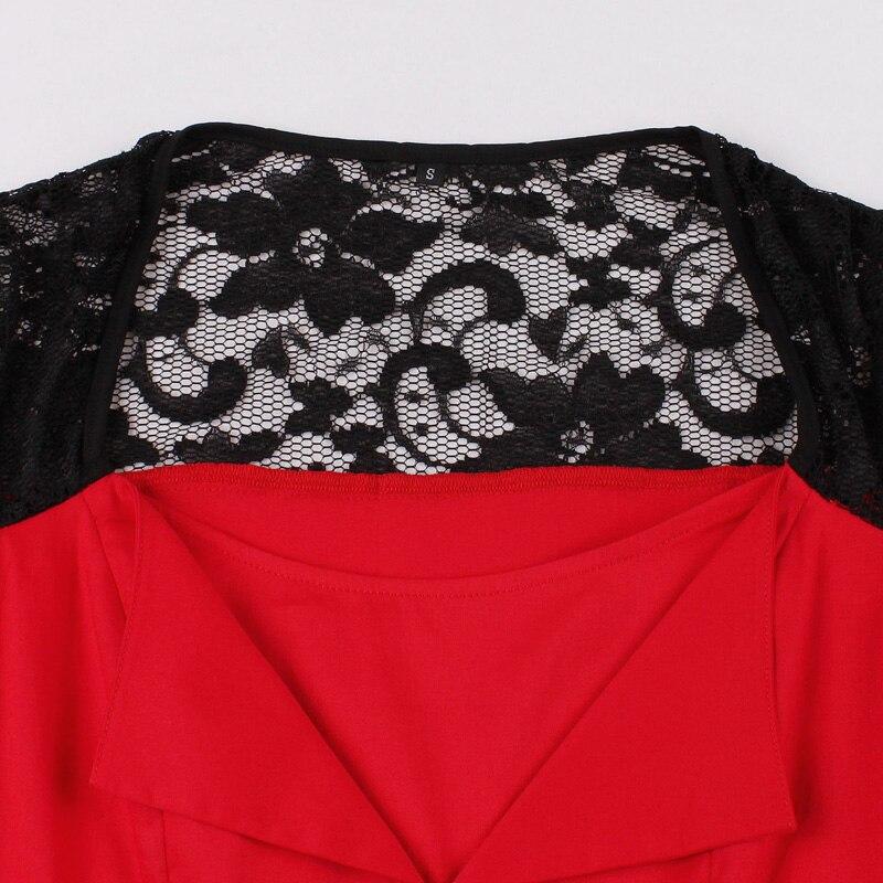 Vintage Rockabilly Rotes Abendkleid