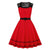 Vintage Rockabilly Rotes Abendkleid