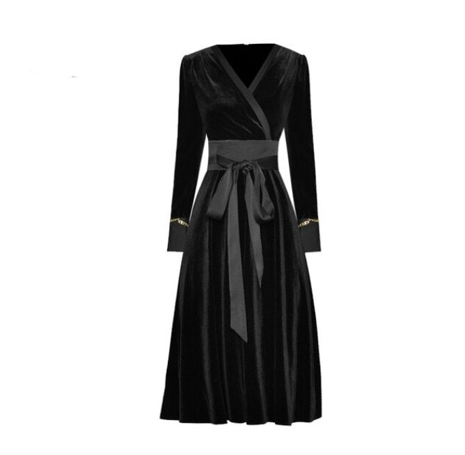 40er 50er Jahre Kleid Schwarz