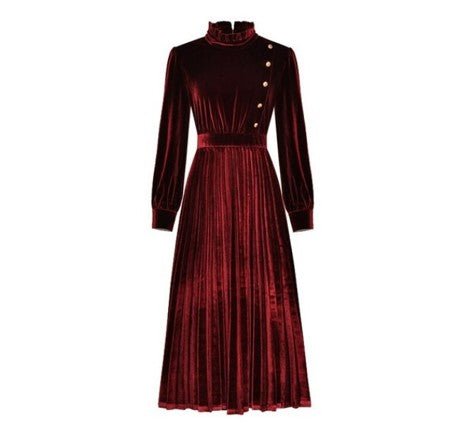 40er 50er Kleid Rot