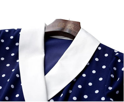 Vintage Polka Dot Etuikleid