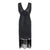 Intensiv schwarzes Gatsby Spirit Kleid