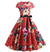 Künstlerisches Vintage-Flare-Kleid
