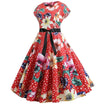 Künstlerisches Vintage-Flare-Kleid