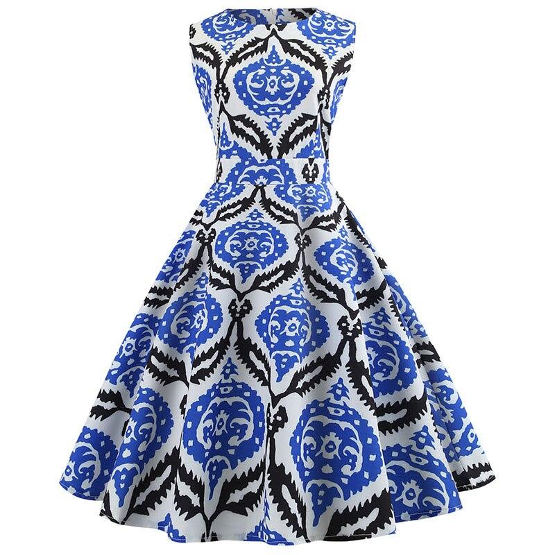 50er Jahre Kleid Schwarz und Blau