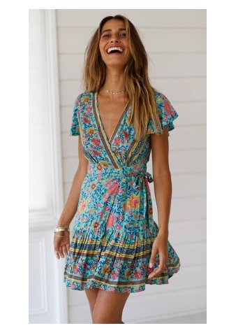 70er-Jahre-Kleid für Damen