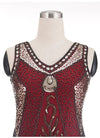 Gatsby-Kleid – Charleston-Rot