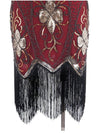 Gatsby-Kleid – Charleston-Rot
