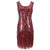 Rotes kurzes Gatsby-Kleid