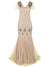 Elfenbeinfarbenes Haute Couture Langes Gatsby-Kleid