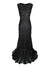 Langes Gatsby-Kleid – Retro-Chic-Schwarz