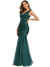 Smaragdgrünes Gatsby-Hochzeitskleid