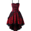 Vintage 1950er Gothic Kleid Rot