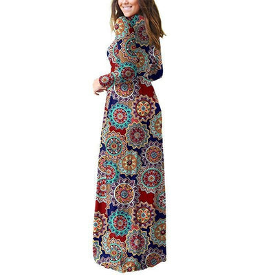 Langes Hippie-Kleid