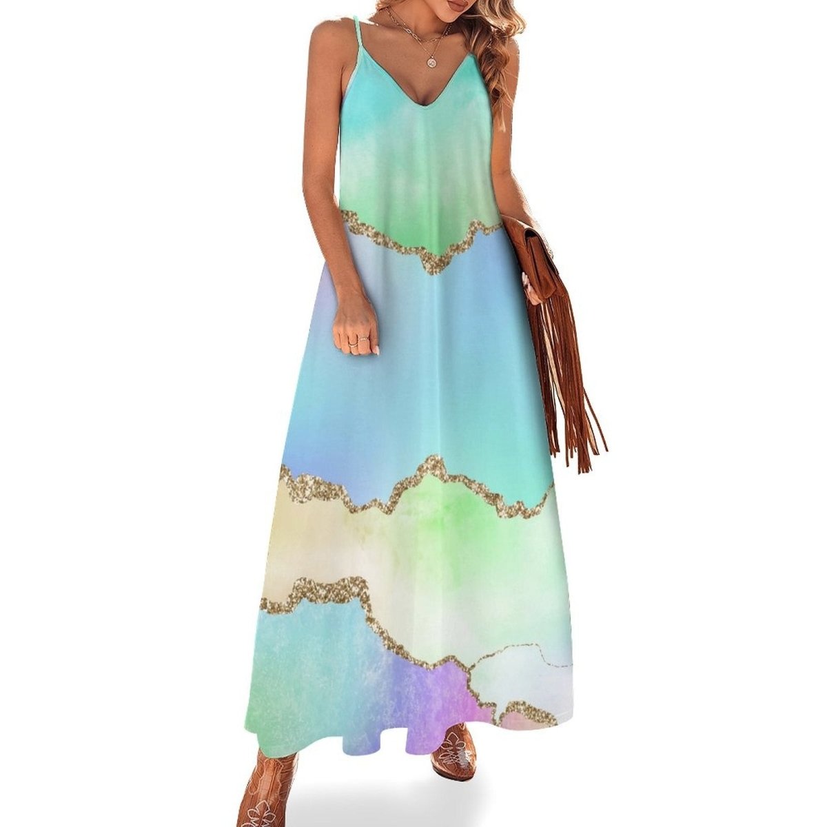Vintage schickes Hippie-Kleid