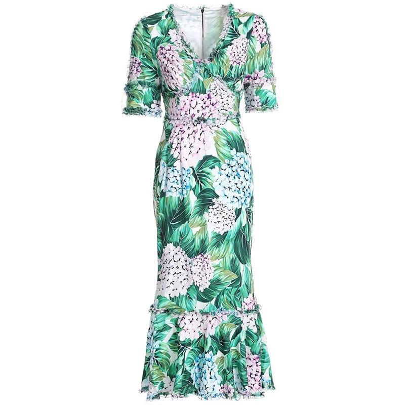 Kleid mit Vintage-Print