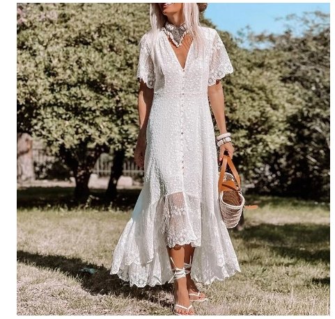 Vintage 70er Maxikleid