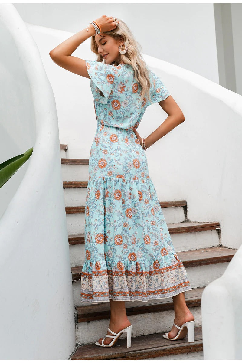 Boho Vintage Maxikleid