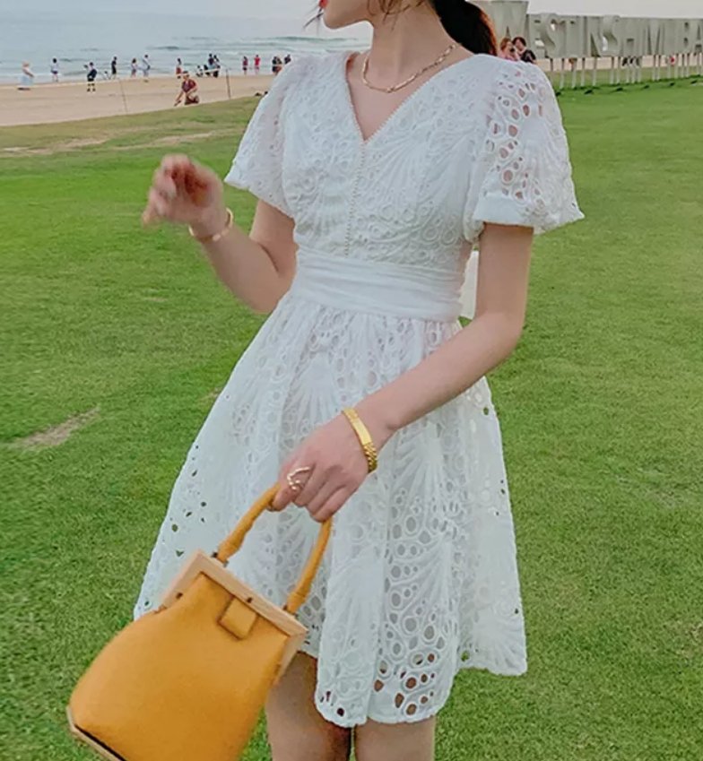 Kurzes Vintage-Hochzeitskleid