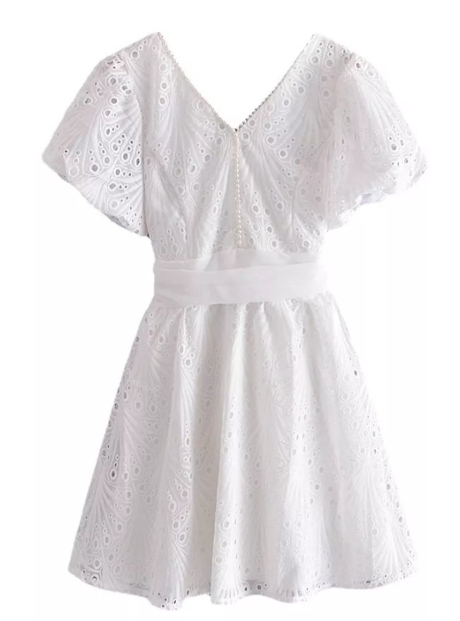 Kurzes Vintage-Hochzeitskleid