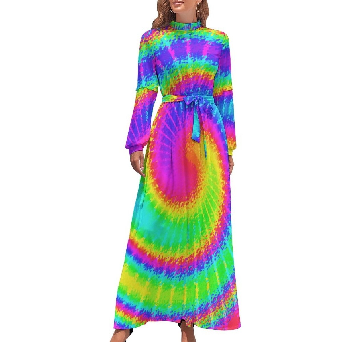 70er Jahre Hippie-Maxikleid