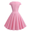 Trägerloses 60er-Jahre-Kleid in Rosa