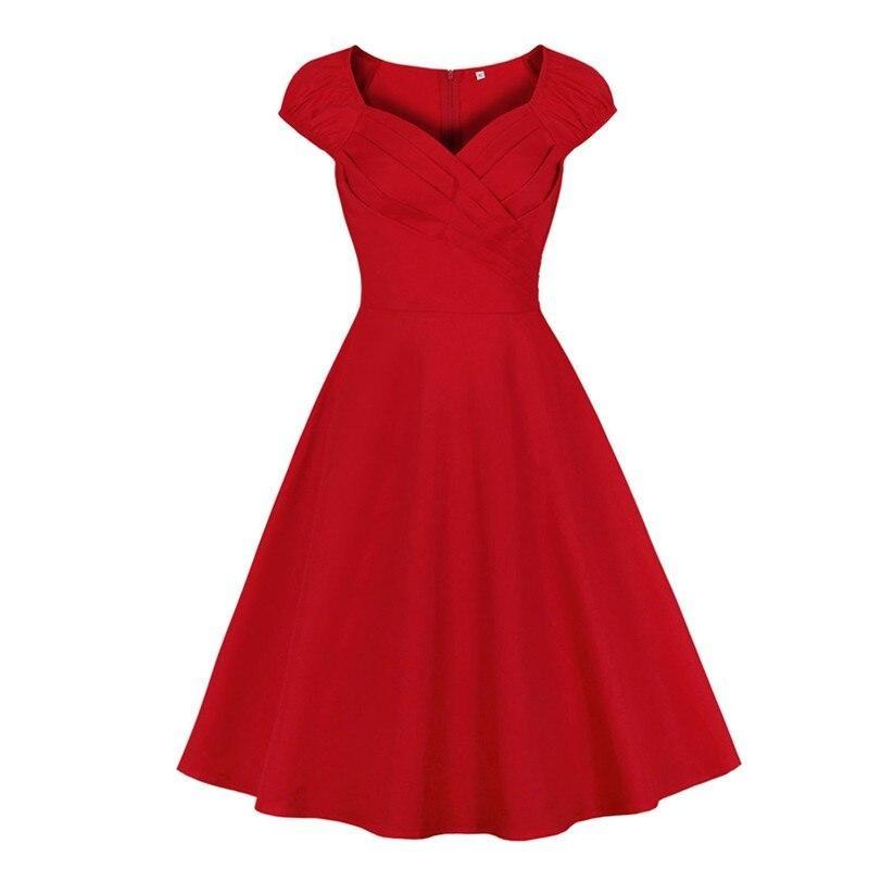 60er Jahre Bustierkleid Rot