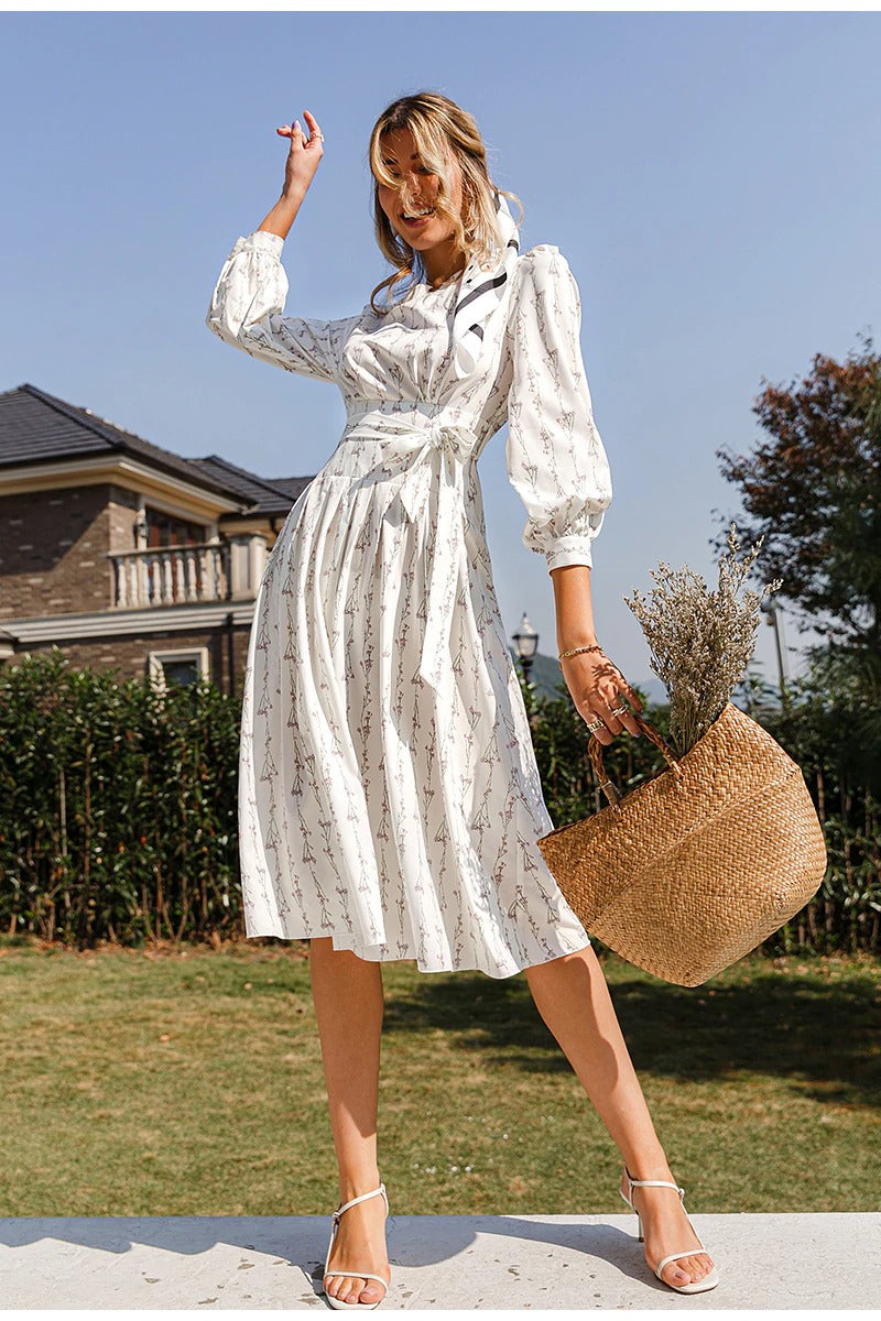 Kleid mit Vintage-Muster