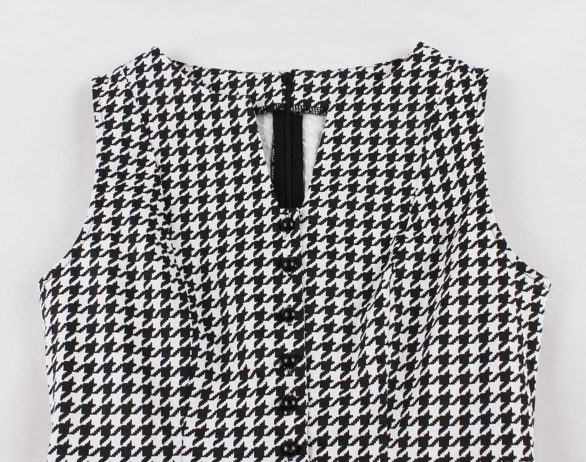 Vintage offenes Kleid weiß