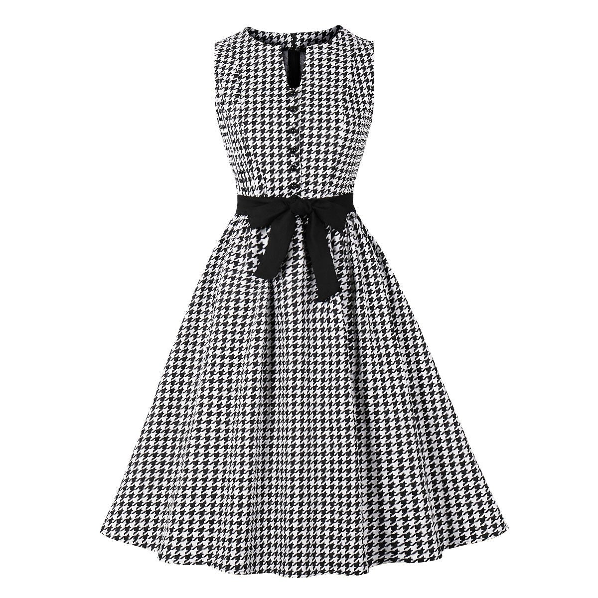Vintage offenes Kleid weiß